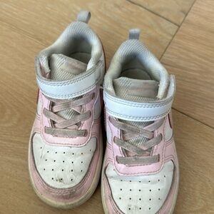 Pink and White Nikes